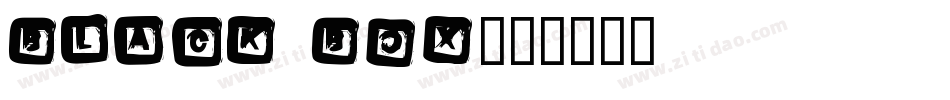 black box字体转换